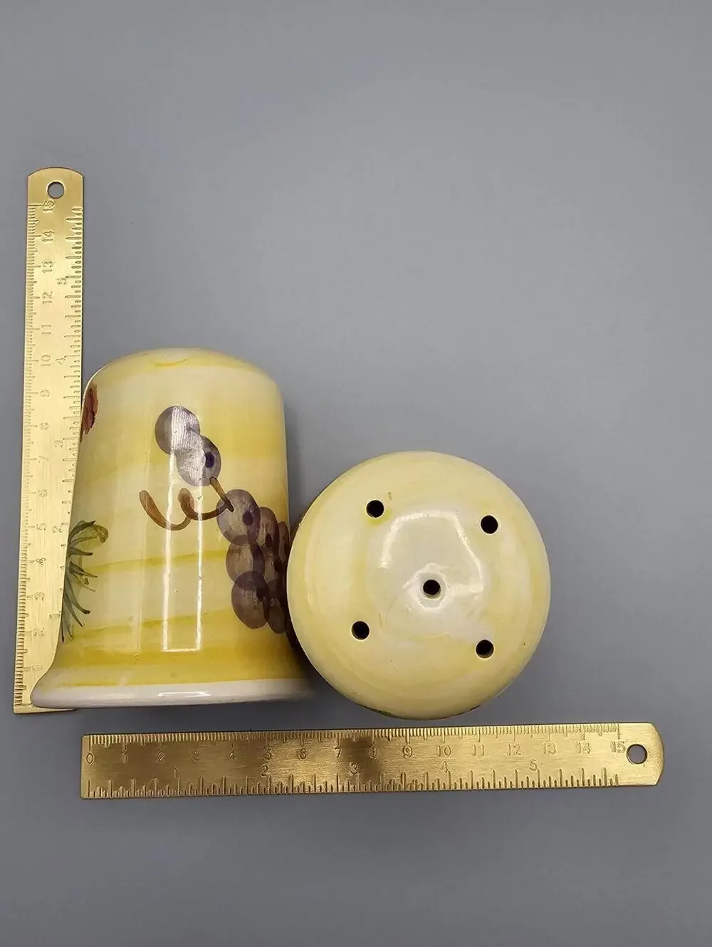 Ceramic Salt and Pepper Shakers with Fruit Design